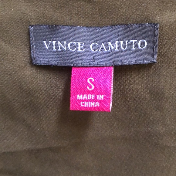 Vince Camuto Gold Green Sequin Dress Sheath S - Picture 8 of 9